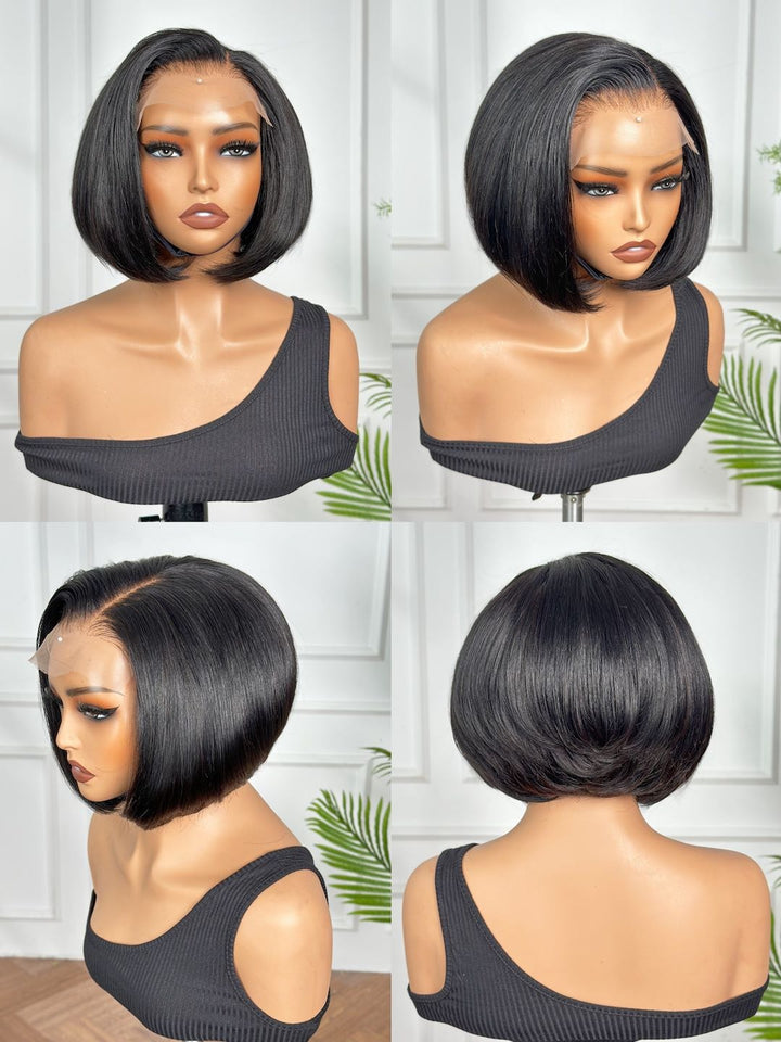 Raw Luxe - 5x5 HD Pixie Bob Glueless Wig (6")