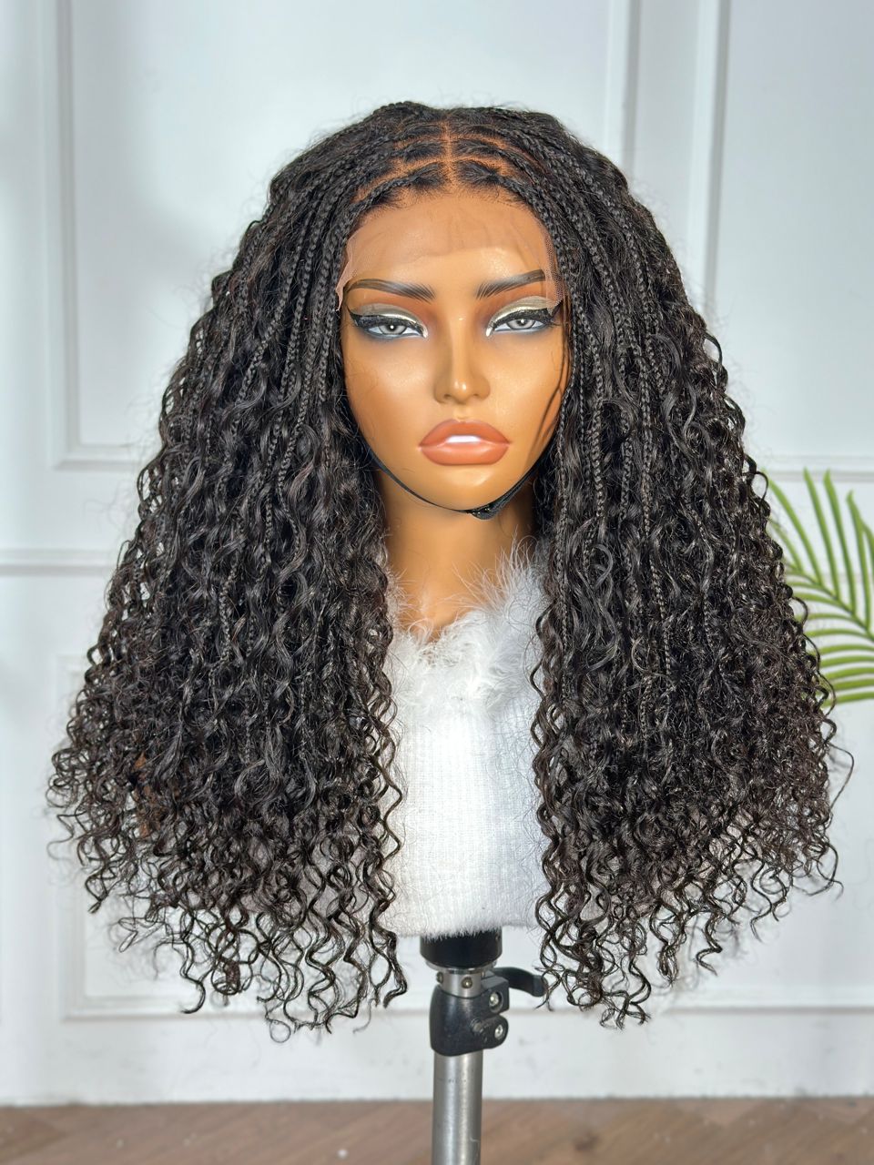 Braided Muse | Hand-Crafted 22" 5x5 HD Closure Braid Wig (250% density)