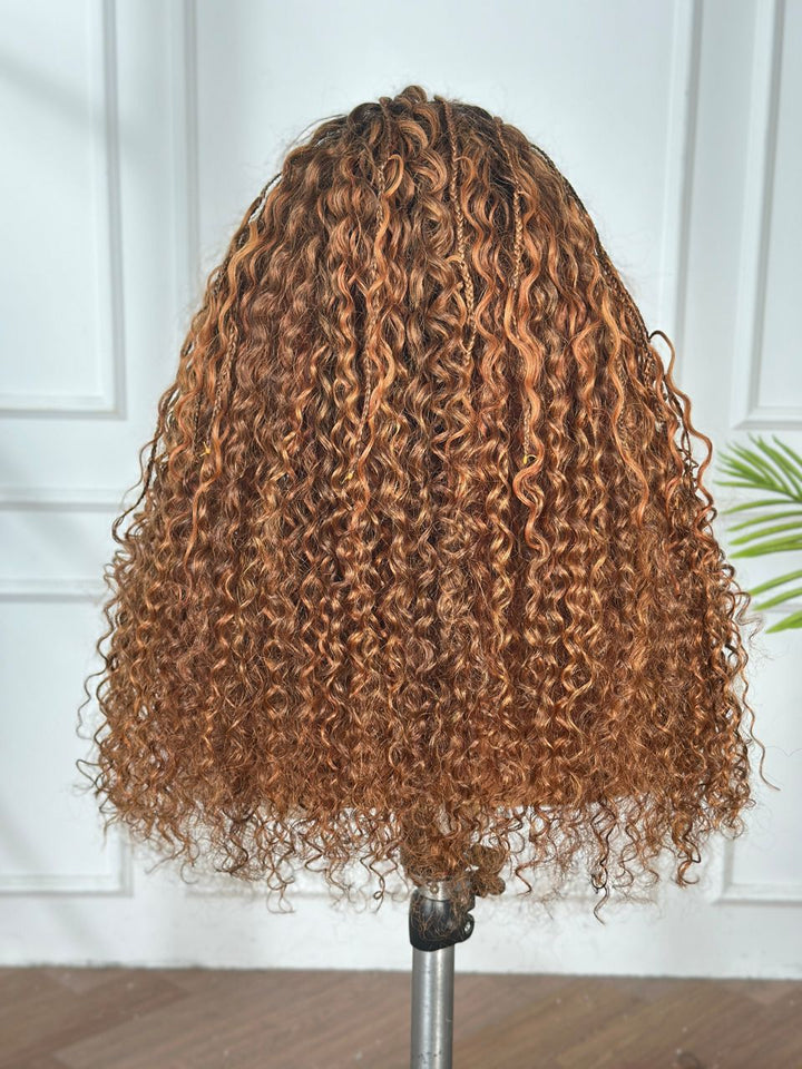 Braided Muse | Hand-Crafted 22" 5x5 HD Closure Braid Wig (250% density)