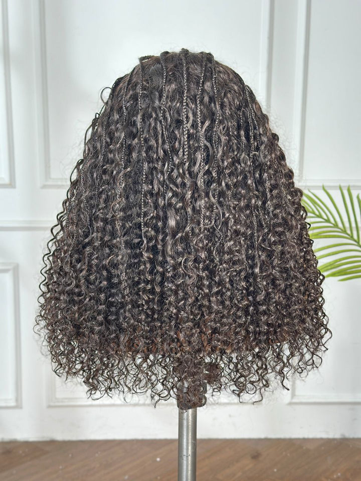 Braided Muse | Hand-Crafted 22" 5x5 HD Closure Braid Wig (250% density)