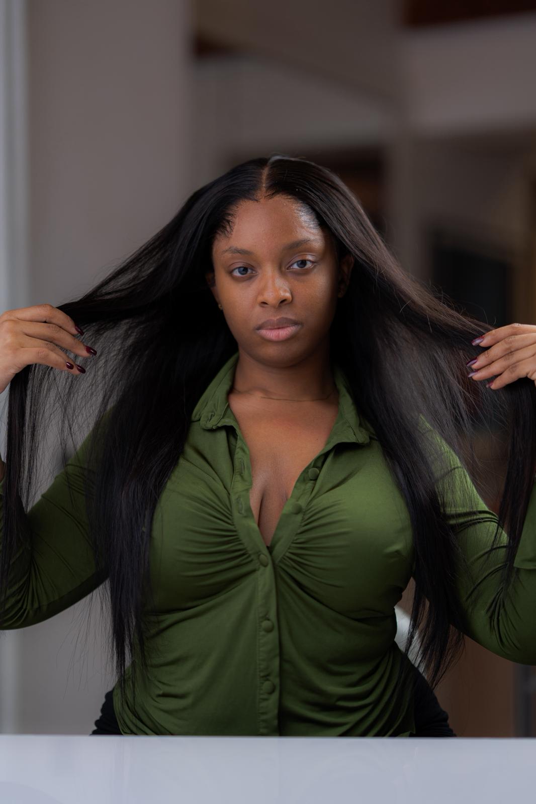 Raw Luxe- Silky Straight Glueless Wig 13x4 Frontal