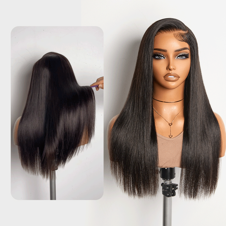 Bone Straight HD Glueless  Lace Wig | 7x6 Closure
