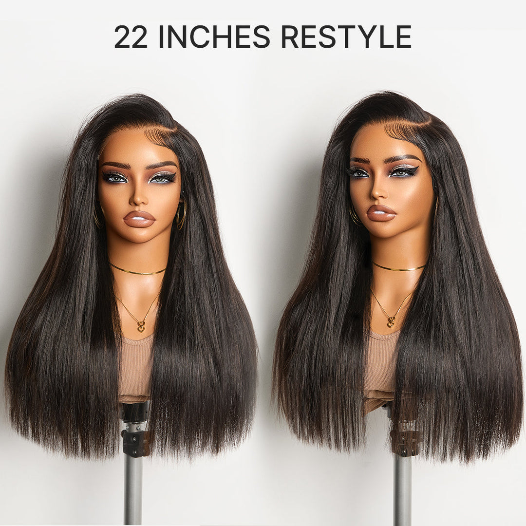 Bone Straight HD Glueless  Lace Wig | 7x6 Closure