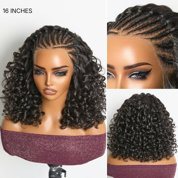 Signature Braided Curl Glueless Frontal Wig | 180% Luxe Density | 13×4 HD Lace
