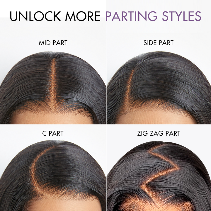 Bone Straight HD Glueless  Lace Wig | 7x6 Closure