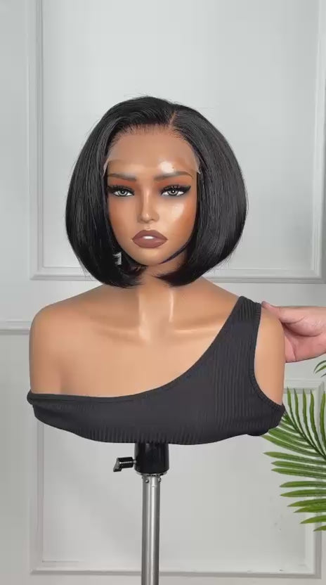 Raw Luxe - 5x5 HD Pixie Bob Glueless Wig (6")